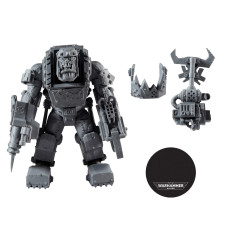 Mcfarlane Toys Warhammer 40000 Ork Meganob With Shoota Mega Action Figure With 22 Moving Parts Unpainted Collectible Warhammer