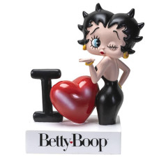 Pacific Giftware I Heart Betty Boop Wink Kiss Figurine American Classic Novelty Statue Flirty Collectible