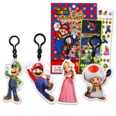 Mario Shop Nintendo Mario And Friends Plush Keychain Set Bundle With Mario Luigi Princess Peach And Toad Plushie Figures Pl