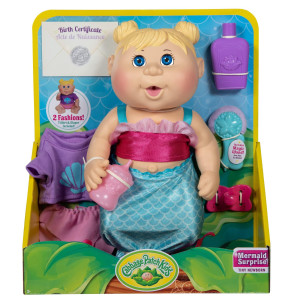 Cabbage Patch Kids Drink N Wet Newborn Splash N Reveal Mermaid 11Inch Newborn Classic Cpk Dolls Sculpted Blonde Hair Magic