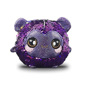 Squeezamals Spunky Sparkle Monkey Supersquishy Foamed Stuffed Animals With Twosided Sequins