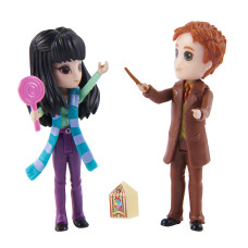 Wizarding World Harry Potter Magical Minis Cho Chang And George Weasley Figure Set With 2 Doll Accessories Kids Toys For Ages