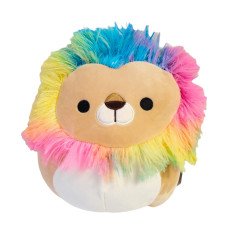 Squishmallows Official Kellytoy Plush 8 Inch Squishy Soft Plush Toy Animals Leonard The Lion Rainbow Mane New