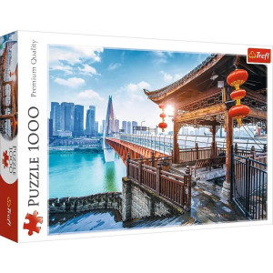 Trefl Chongqping China 1000 Piece Jigsaw Puzzle Red 27X19 Print Diy Puzzle Creative Fun Classic Puzzle For Adults And Chil