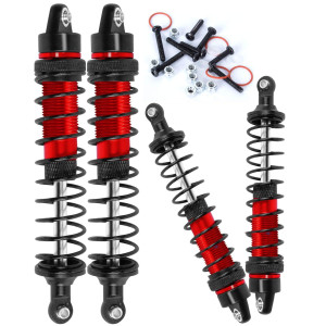 4Pcs Front Rear Full Alloy Shocks Rc Upgrades Parts For 110 Senton Granite Big Rock Vorteks 3S Blx 4X4 Mega 550For 110 Kraton