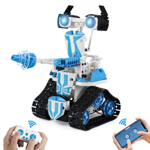 Aokesi Robot Building Toys For Kids Ages 812 Remote And App Controlled Building Block Robot Kits Stem Projects Building Set B