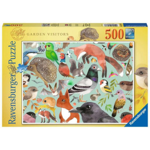 Ravensburger Garden Visitors 500 Piece Jigsaw Puzzle For Adults Kids Age 10 Years Up