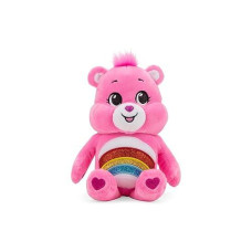 Care Bears 9" Bean Plush (Glitter Belly) - Cheer Bear - Soft Huggable Material!