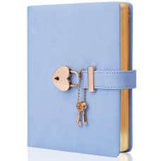 Cagie Lock Diary For Girls With 2 Keys Diary With Lock For Girls Ages 812 Heartshaped Locked Journal For Women Gold Edged P