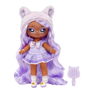 Na Na Na Surprise Sweetest Gems Juno Summers 75 Fashion Doll Light Amethyst Birthstone Inspired With Lavender Hair Purple Dre