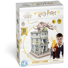 4D Puzzle Harry Potter Gringotts Bank 74 Piece Model Kit For Teens And Adults Ages 14