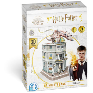 4D Puzzle Harry Potter Gringotts Bank 74 Piece Model Kit For Teens And Adults Ages 14