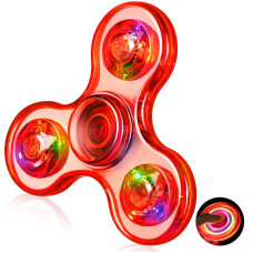 Gigilli Fidget Spinner For Kids Led Light Up Fidget Spinners Party Favors Goodie Bag Christmas Stocking Stuffers Glow In The D