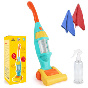 Kids Vacuum Cleaner Toy For Toddler Toy Vacuum Cleaner With Light Realistic Sounds Pretend Role Play Household House Keeping