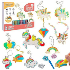 Ftbox Create Your Own Unicorn Window Art, Diy Unicorn Window Suncatchers, Crystal Pendant, Arts And Craft Kits For Kids Ages 3-12