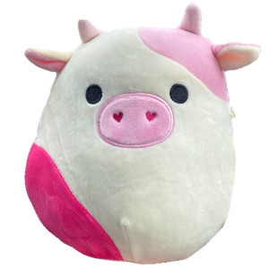 Squishmallows Official Kellytoy Valentines Squad Squishy Soft Plush Toy Animal 8 Inch Caedyn Cow