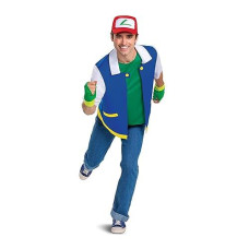 Pokemon Ash Ketchum classic Adutl costume LargeX-Large