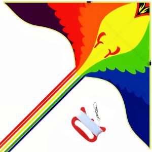 Colorful Bird Kite For Kids Adults Perfect For Beginners Easy To Assemble Fly Ideal Kites For Kids Ages 48 812 Ex