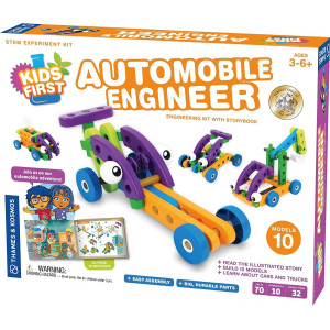 Thames Kosmos Kids First Automobile Engineer Kit Stem 32 Page Fullcolor Illustrated Storybook Ages 3 Preschoolers