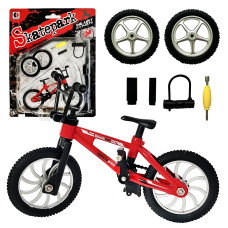 Metal Finger Bike Mountain Bike Toys Functional Kids Finger Bicycle Mini Finger Bmx Set Gift For Kid Red