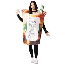 Rasta Imposta Barista'S Nightmare Coffee Cup Costume Java Joe Funny Cosplay Party Costumes, Adult One Size