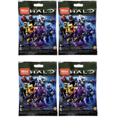 Mega Construx Halo Universe Series 1 Blind Bag Mini Figures Pack Of 4