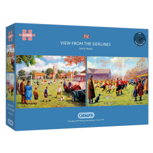 View From The Sidelines Illustrated By Kevin Walsh Gibsons Puzzle 2 X 500 Piece Puzzles For Teens And Adults