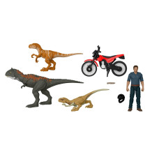 Jurassic World Legacy Owen Collection And The Dinosaur Escape Set With Motorcycles And The Owen Grady Character Toy For Child