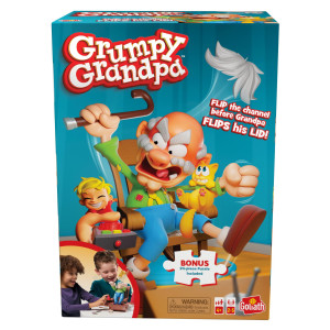 Goliath Grumpy Grandpa Game Flip The Channel Before Grandpa Flips His Lid Ages 4 And Up 25 Players Includes A 24Piece P