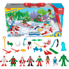 Fisherprice Imaginext Dc Super Friends Advent Calendar Christmas Toy With 24 Figures Accessories For Preschool Kids Ages 3