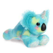 Aurora Vibrant Bright Fancies Bubblegum Koala Stuffed Animal Eyecatching Fun Delightful Cuddles Blue 7 Inches