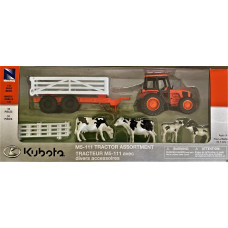 Kubota Farm Tractor Trailer Wfarm Animals Set