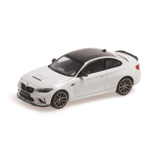 Minichamps 410021020 143 Bmw M2 Cs2020White With Gold Wheels Collectible Miniature Car White