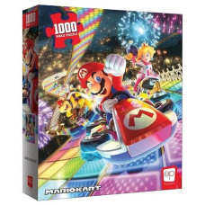 Mario Kart �Rainbow Road� 1,000 Piece Jigsaw Puzzle | Collectible Super Mario Puzzle Artwork Featuring Mario, Princess Peach, And Bowser | Officially-Licensed Nintendo Puzzle & Merchandise
