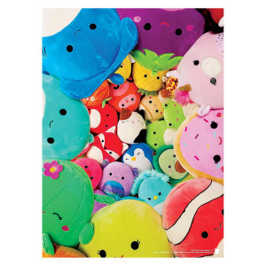 Squishmallows �Share My Squad� 1000 Piece Jigsaw Puzzle | Collectible Puzzle Artwork Featuring Cam The Cat, Puff The Penguin And More | Officially-Licensed Squishmallows Puzzle & Merchandise
