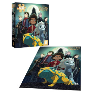 The Dragon Prince Heroes At The Storm Spire 1000 Piece Jigsaw Puzzle Artwork Featuring Ezran Azymondias And Other Characte