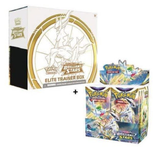 Pokemon Brilliant Stars Booster Box Elite Trainer Combo