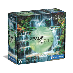 Clementoni 35117 Peace Flow 500 Pieces Made In Italy Jigsaw Puzzle For Adults Multicolor Medium