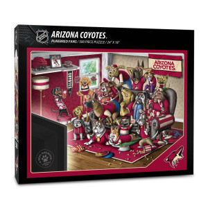 Youthefan Nhl Arizona Coyotes Purebred Fans 500Pc Puzzle A Real Nailbiter