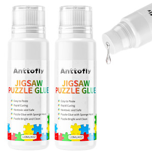 Puzzle Glue 240 Ml Puzzle Glue With Sponge Head Puzzle Glue Clear Firm Hold Of Your 100015003000 Puzzle For Paper And Wood