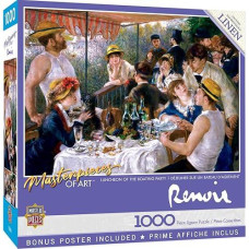 Baby Fanatic Masterpieces 1000 Piece Jigsaw Puzzle For Adults, Family, Or Kids - Luncheon Of The Boating Party - 19.25"X26.75"