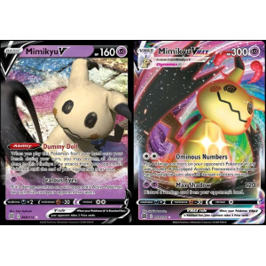 Mimikyu V Vmax 069172 Brilliant Stars Ultra Rare Pokemon Card Lot