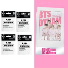 4Pack Kpop Photocard Sleeves Protector Fits Size 56X88Mm Clear 200 Micron Card Sleeves Perfect Fit Kpop Standard Size Compatible