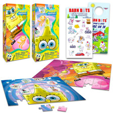 Spongebob Playset Bundle Spongebob Squarepants Toy Set 4 Pack Spongebob Puzzles With Stickers And More Spongebob Activity Set