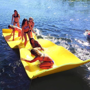 Outroad Floating Water Pad Mat 3 Layers Xpe Foam 91218 Ft Lily Pad For Beach Ocean Lake Rollup Floating Island For Water