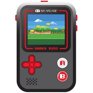 My Arcade Gamer Mini Classic-Red: Miniature Handheld Gaming System Packed With 160 Games, 1.8'' Color Display (Dgun-3925), Small