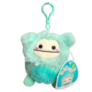 Squishmallows Official Kellytoy 35 Inch Clip On Bag Keychain Backpack Clips Squishy Soft Plush Toy Animal Joelle Bigfoot