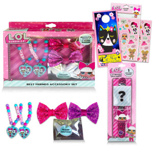 Lol Surprise Playset Bundle Lol Dolls Jewelry For Girls 7 Pc Lol Surprise Toy Set With Lol Dolls Bracelet Lol Doll Bows Lo