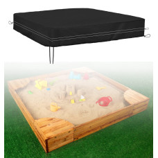 Dustyprote Sandbox Cover 420D Heavy Duty Sandbox With Cover Sand Coxes For Kids Outdoor With Lid72In Square Sandboxes Sandpi