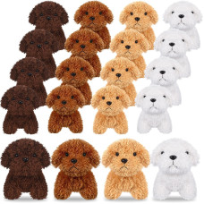 Sosation 20 Pcs Mini Plush Stuffed Puppy Bulk Back To School Gift Dog Party Favor Gift Toy Soft Plush Dog For Goodie Bag Fillers